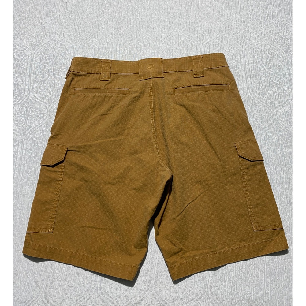 Lincoln Outfitters Workwear Mens Brown Ripstop Cargo Shorts Size 34